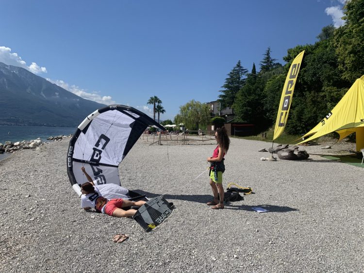 Learning the selfrescue to kitesurf in full safety